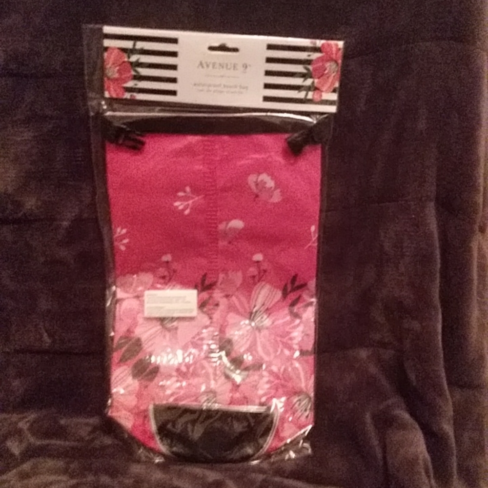 A waterproof beach bag